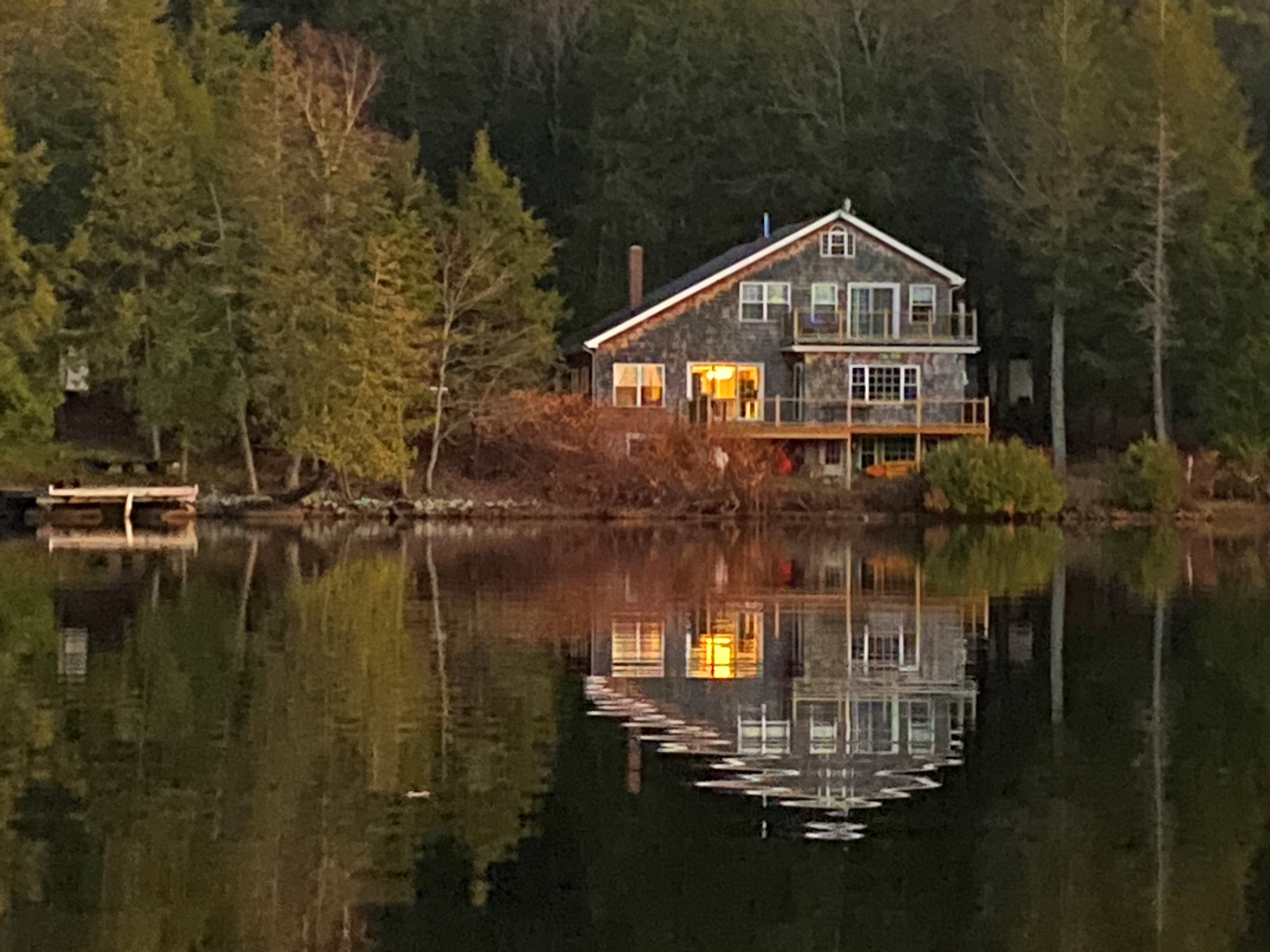 Lakefront Home in Oakland, Maine